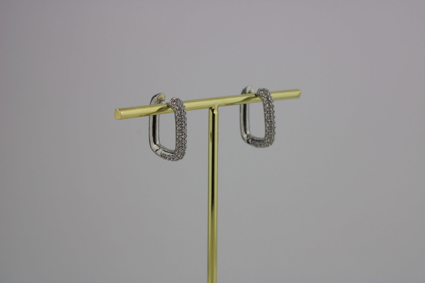 HOOP ZIRCONI RETTANGOLO MINI